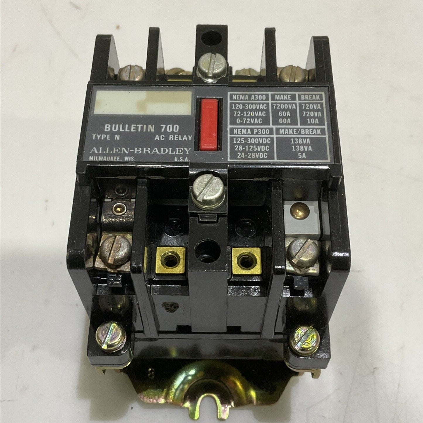 AB 700-N110A1 AC RELAY COIL TYPE N 120V 2 POLE 373