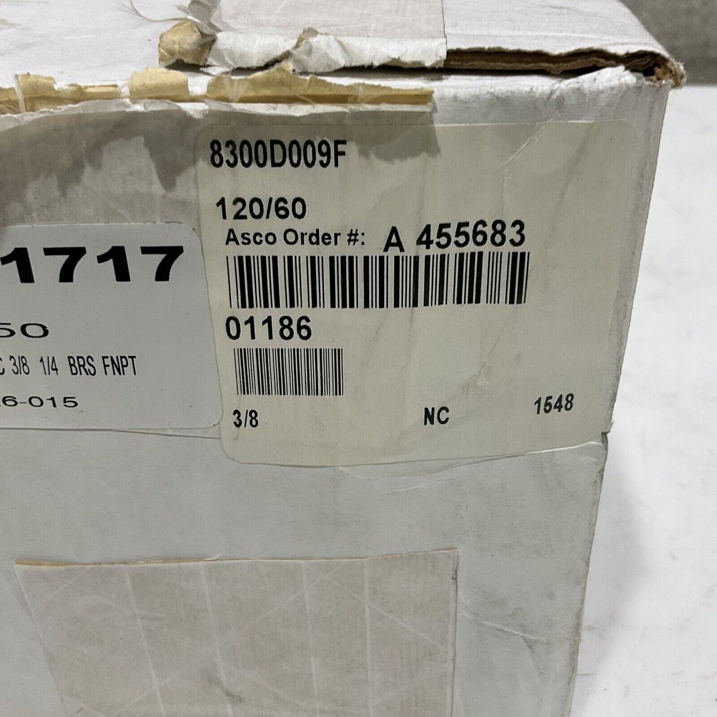 ASCO 8300D009F SOLENOID VALVE 3-WAY 120/60 373