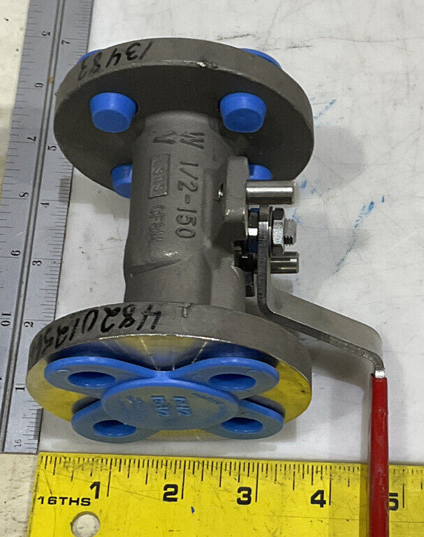 FLOWSERVE 1/2" AF516666RM150 V77 R6 CF8M RTFE BALL VALVE 373