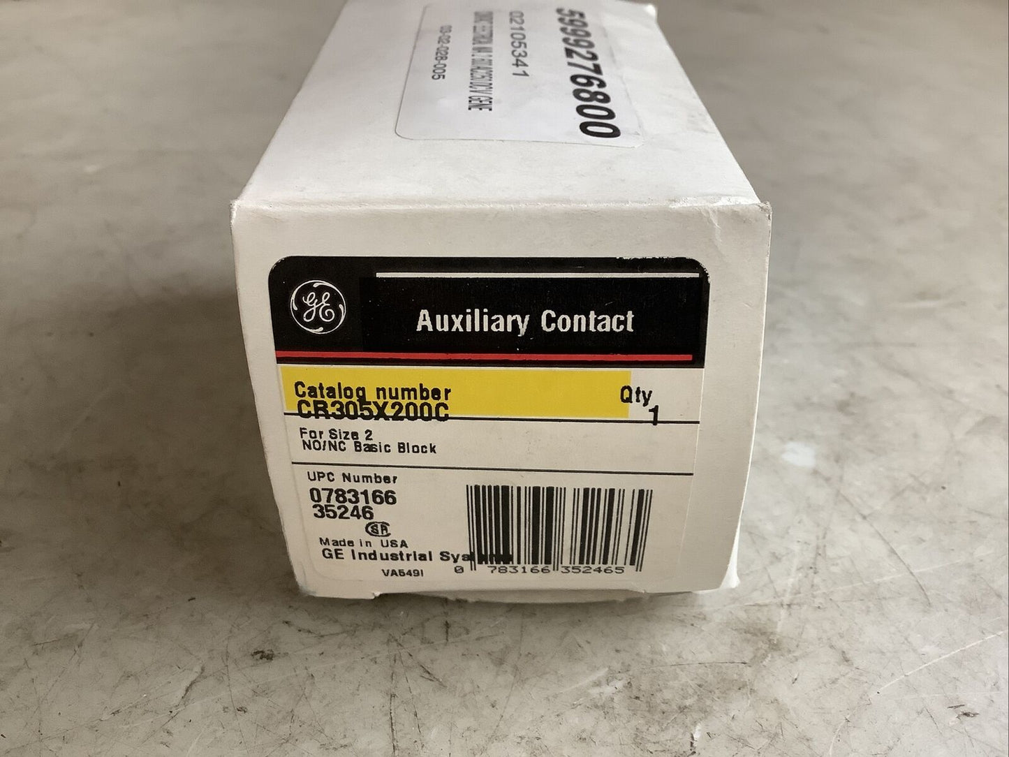 GENERAL ELECTRIC CR305X200C AUXILIARY CONTACT 373
