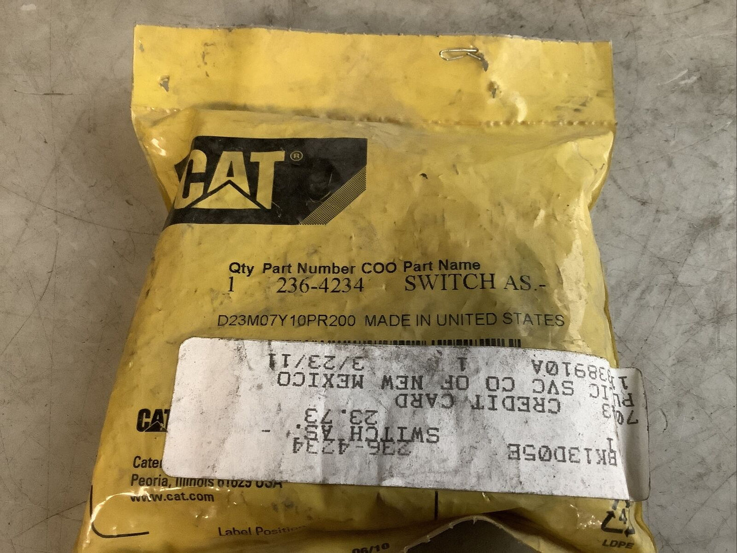 CAT 236-4234 ROCKER SWITCH 476