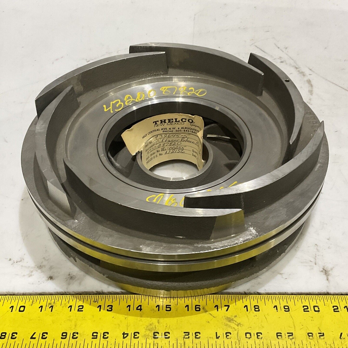 WORTHINGTON PUMP CORP 932645-05 RETURN DIFFUSER CHANNEL 373