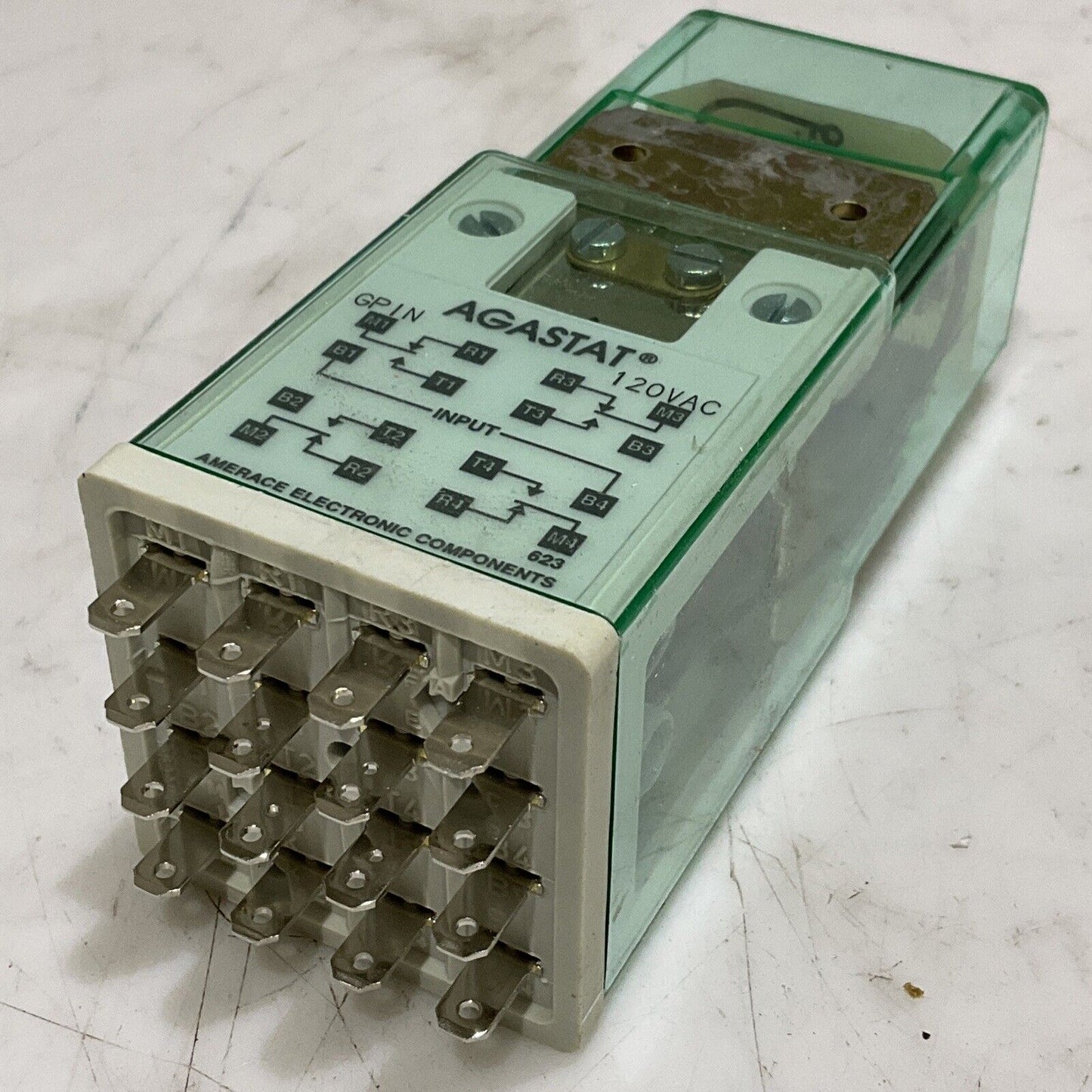 THOMAS & BETTS AGASTAT GPIN RELAY CONTROL 120V 60HZ 4 NO 4 NC 16 373