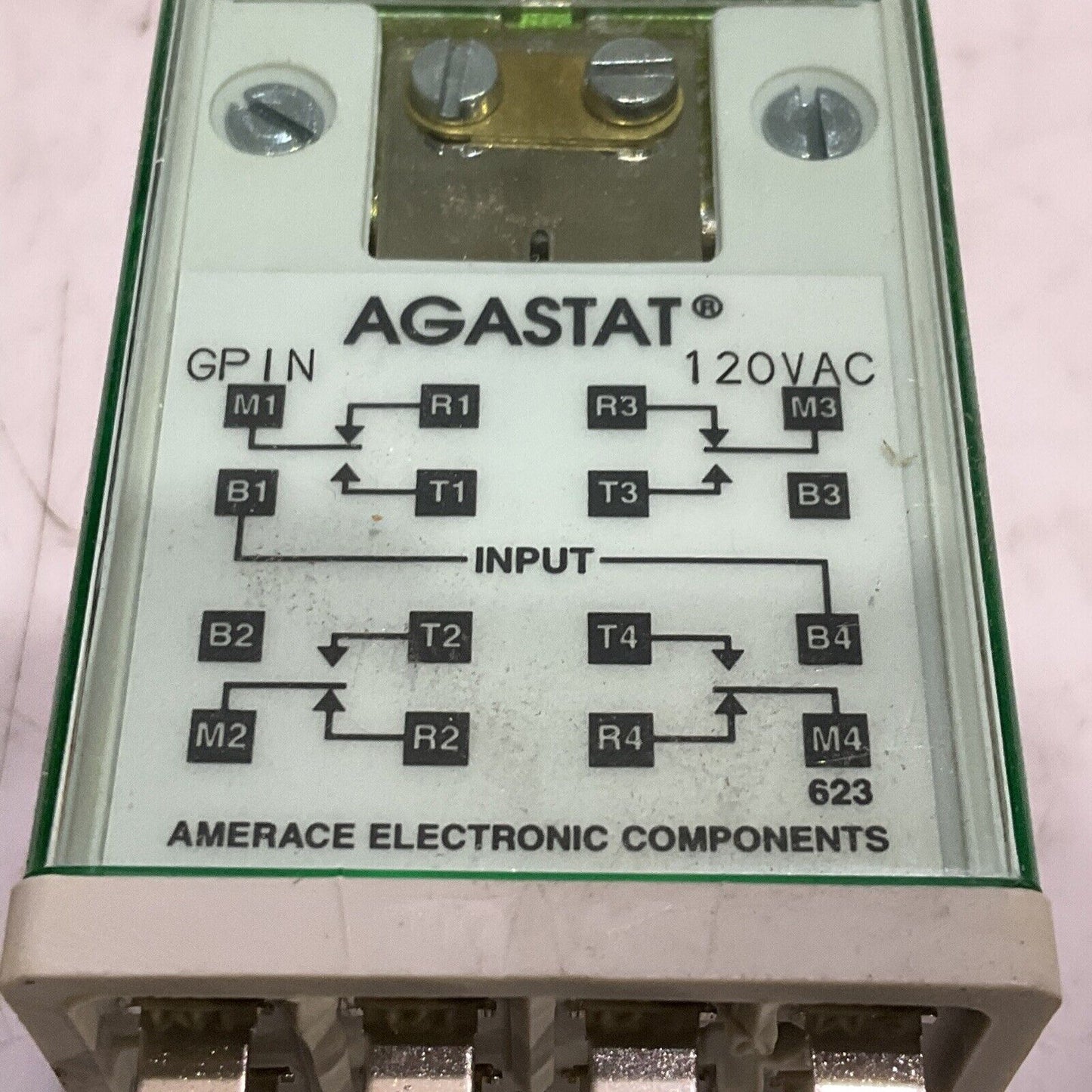THOMAS & BETTS AGASTAT GPIN RELAY CONTROL 120V 60HZ 4 NO 4 NC 16 373
