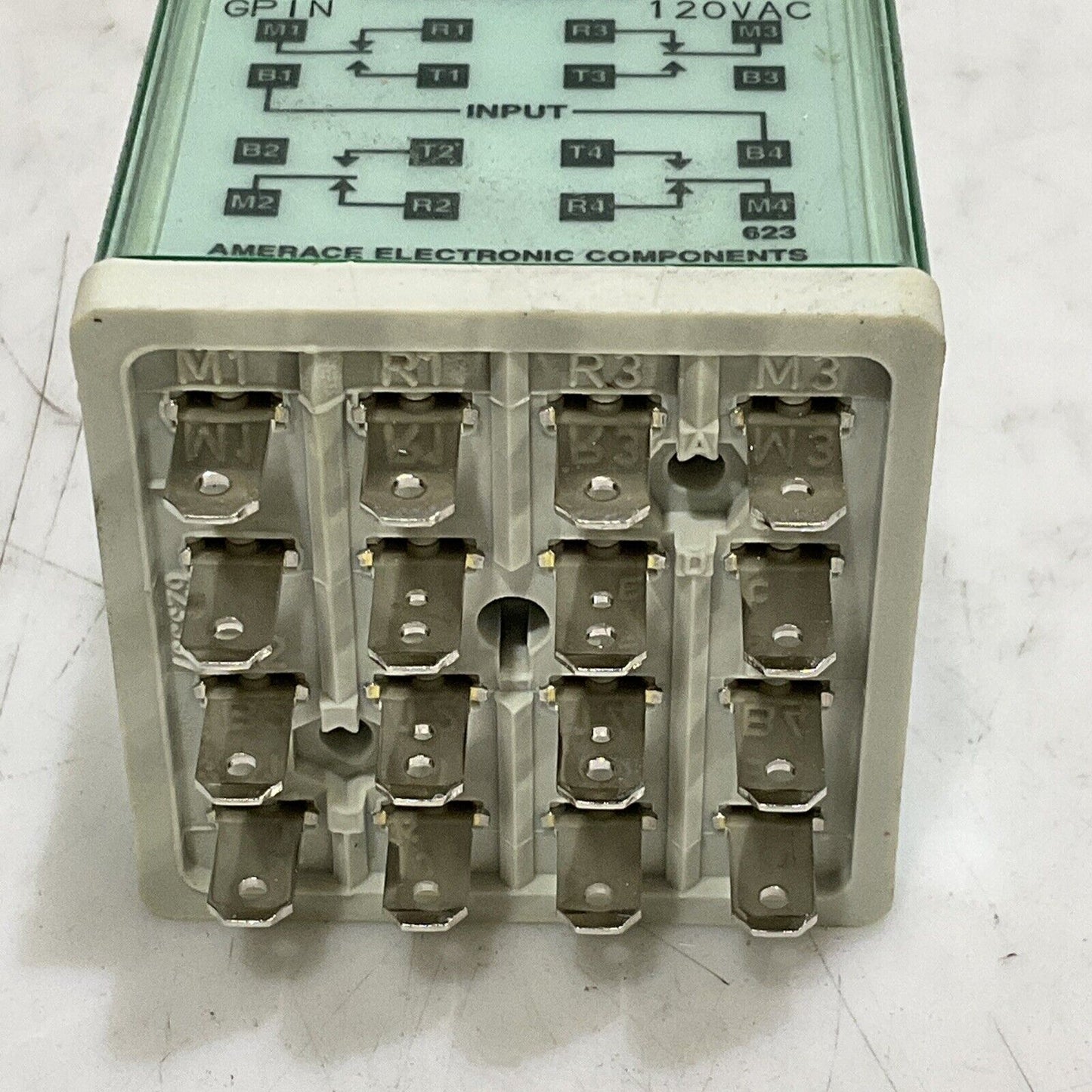 THOMAS & BETTS AGASTAT GPIN RELAY CONTROL 120V 60HZ 4 NO 4 NC 16 373