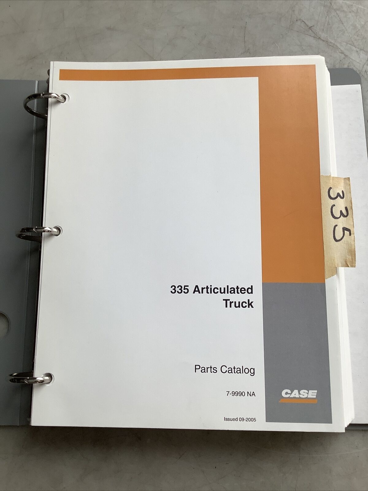 CASE IH 7-9990 335 ARTICULATED TRUCK PARTS CATALOG B303