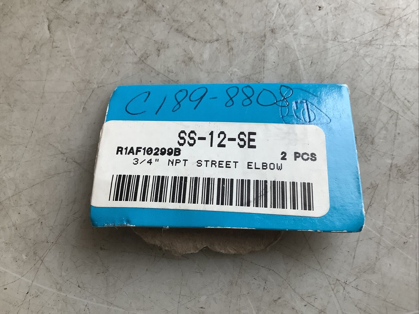 SWAGELOK SS-12-SE PIPE FITTING 87YZ