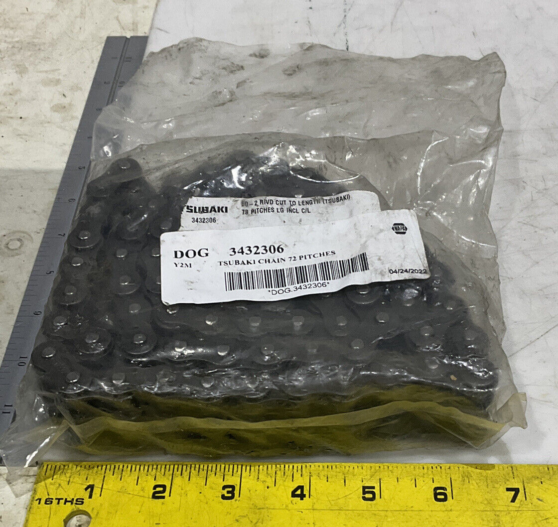 TSUBAKI 50-2 RIVD CUT TO LENGTH 72 PITCHES CHAIN 881