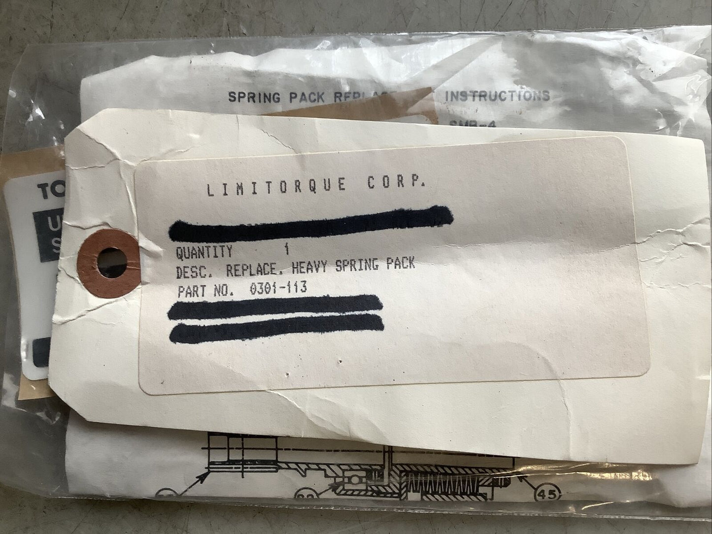 LIMITORQUE 0301-113 HEAVY SPRING