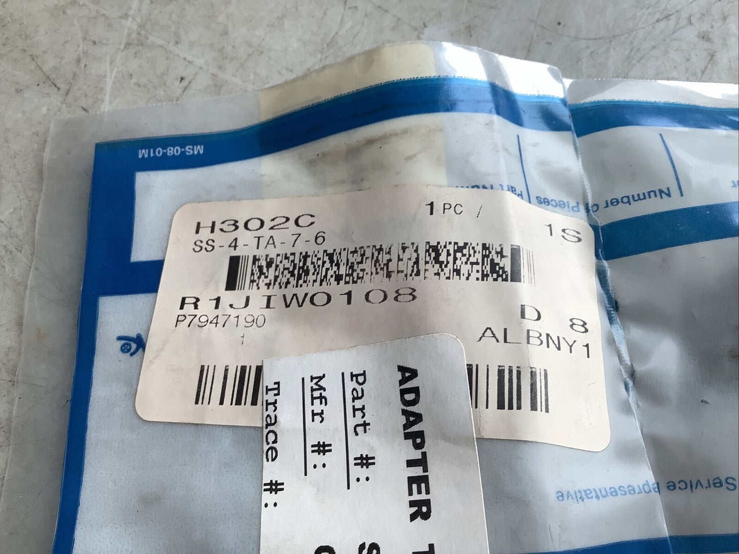 SWAGELOK SS-4-TA-7-6 FEMALE TUBE ADAPTER 87YZ - QTY 3