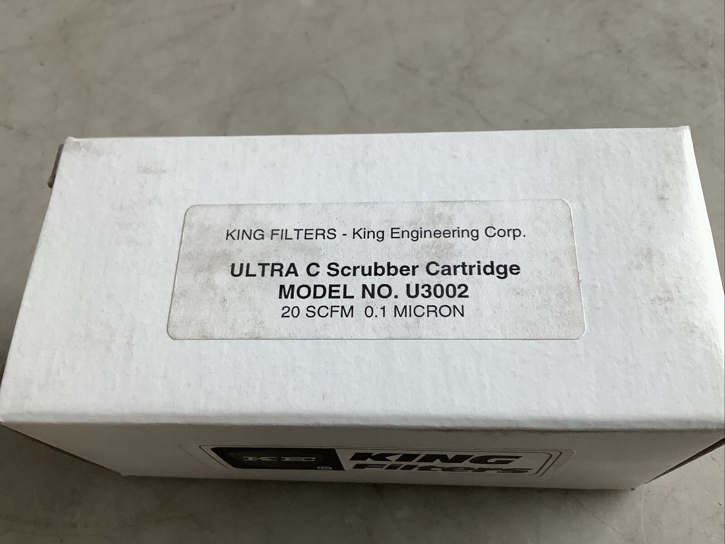 KING FILTERS U3002 FILTER CARTRIDGE 20SCFM 0.1 MICRON 476 - LOT OF 2