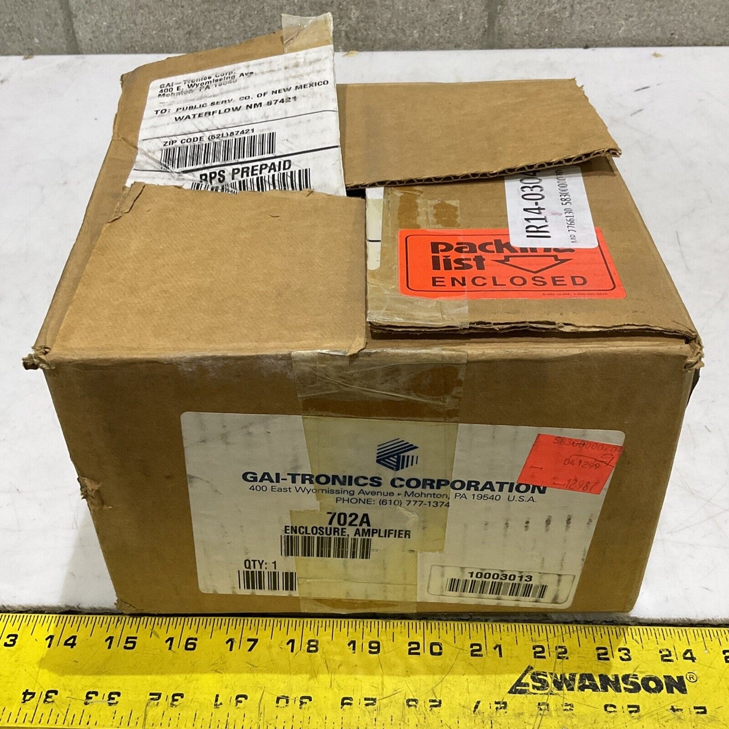 GAI-TRONICS 702A AMPLIFIER ENCLOSURE 373