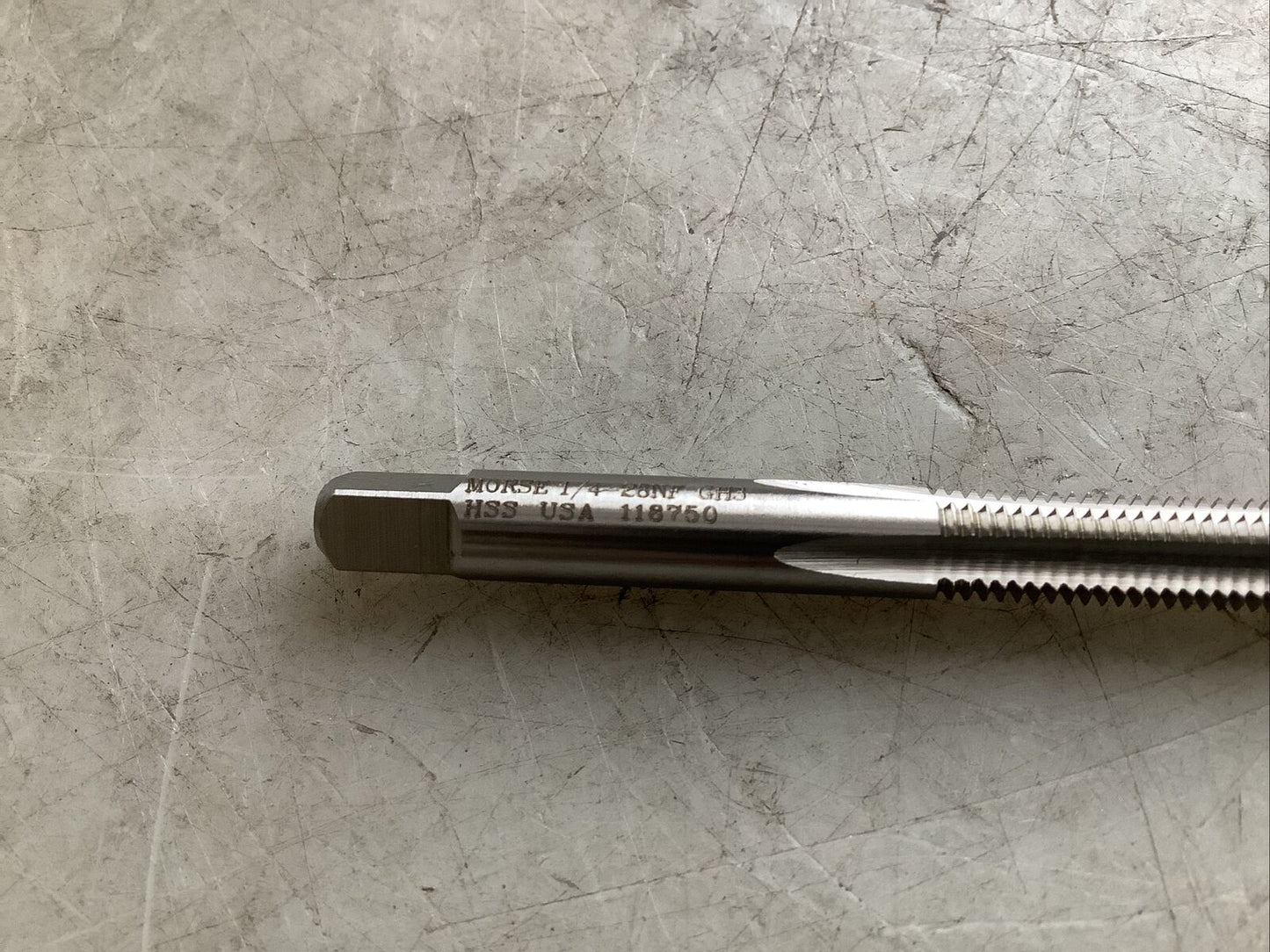 MORSE 32611 1/4-28NF GH3 4FL STRAIGHT FLUTE PLUG TAP 373 - QTY 5