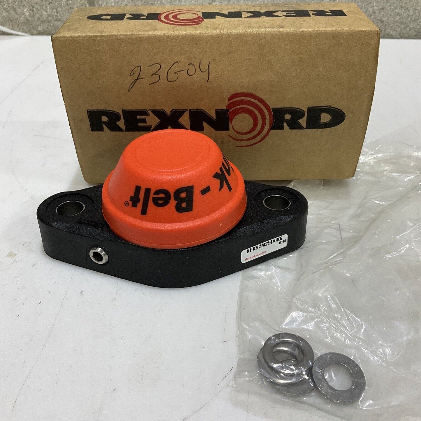 REXNORD LINK BELT KFXS2M25DCK6 FLANGED POLYAMIDE 25 MM PO1 U3S