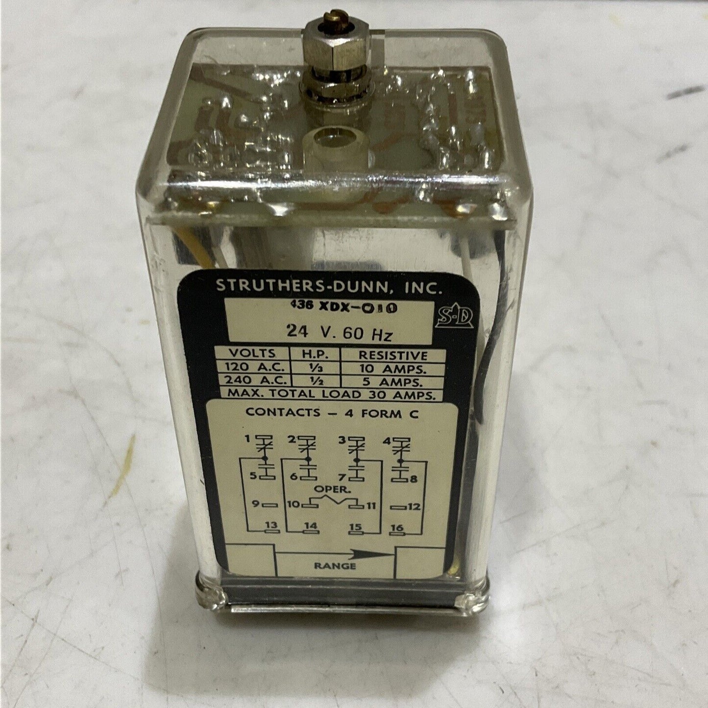 STRUTHERS-DUNN 436XDX-010 RELAY 24V 60HZ 373