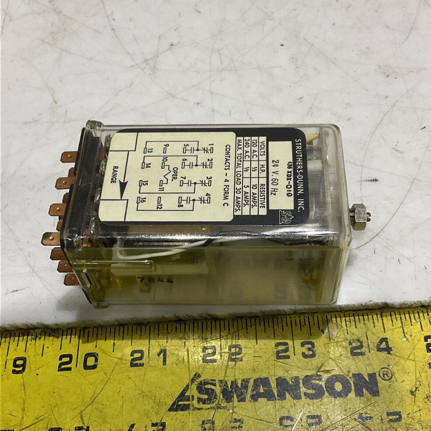 STRUTHERS-DUNN 436XDX-010 RELAY 24V 60HZ 373