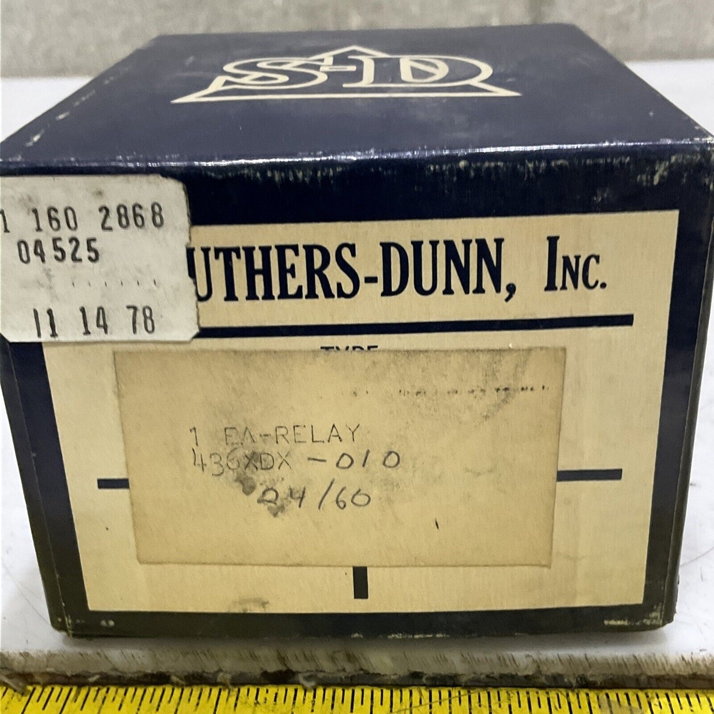 STRUTHERS-DUNN 436XDX-010 RELAY 24V 60HZ 373