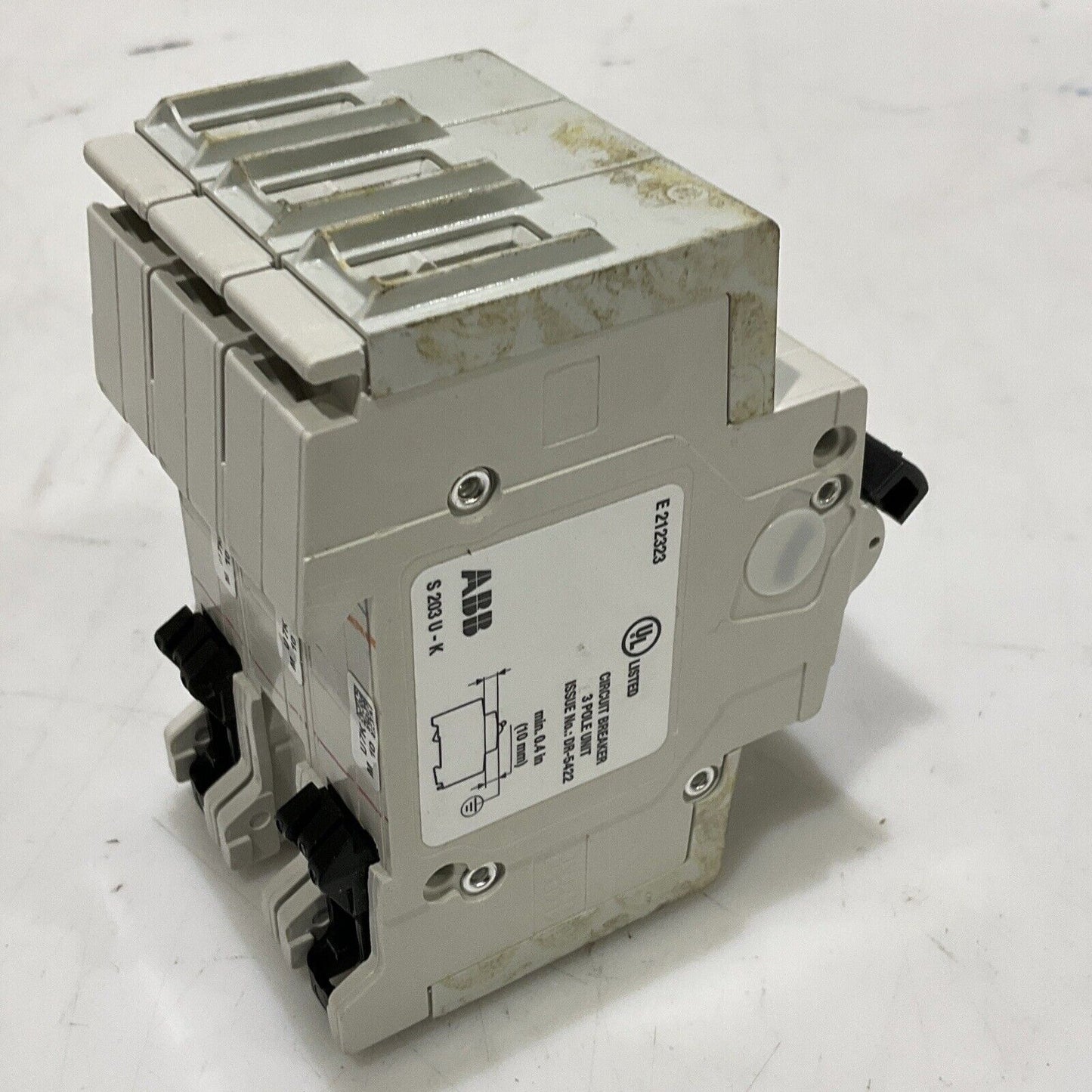 ABB S203U-K 10 A CIRCUIT BREAKER 3P 15A 50/60HZ 240V U3S