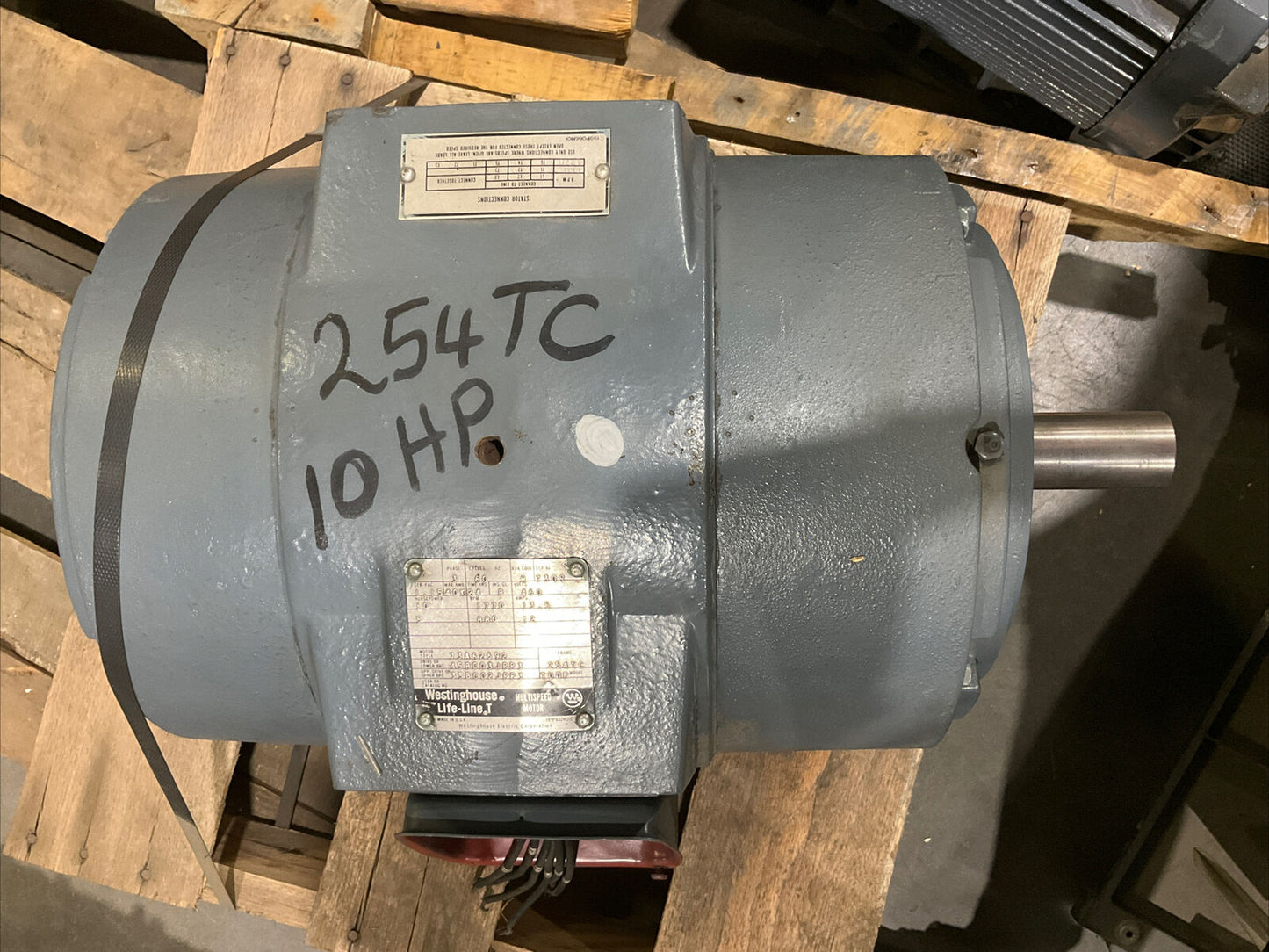 WESTINGHOUSE 254TC TUDP LIFE LINE T MULTISPEED MOTOR 3PH 1770RPM 460V U3S