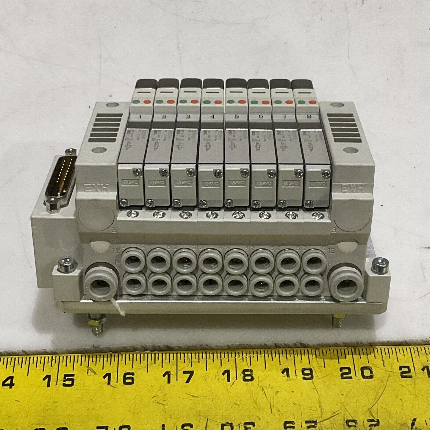 SMC VV5Q11-08C6FU0-NS-X50US 164K751G01 VALVE MANIFOLD INDEXER 8 STATION U3S