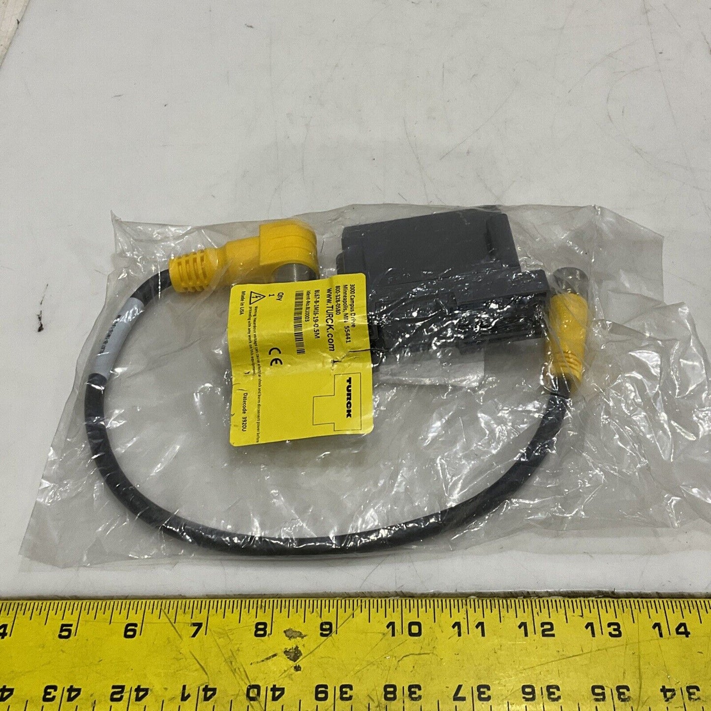 TURCK BL67-1M16-19-0.5M BASE MODULE WITH CABLE ASSEMBLY BL10003 U3S