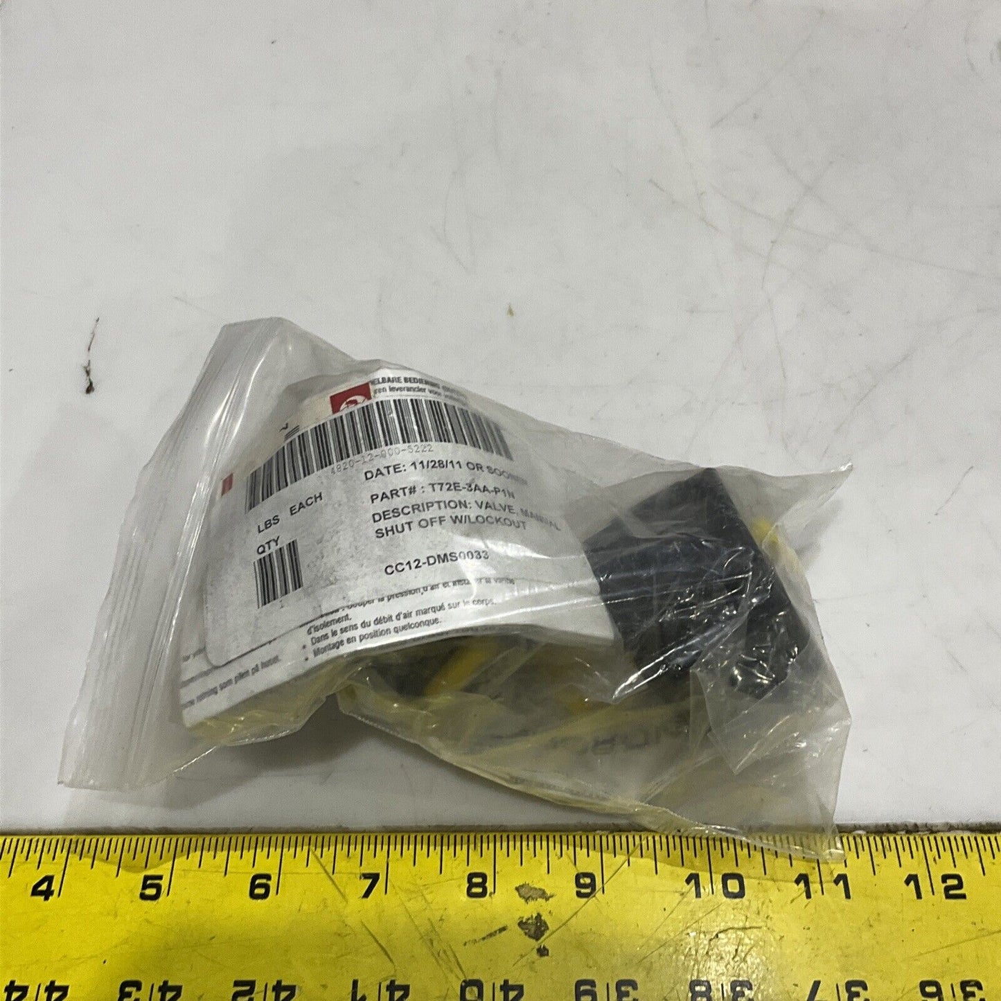 NORGREN T72E-3AA-P1N SHUT-OFF VALVE 3/8IN SLIDE ACTUATOR U3S