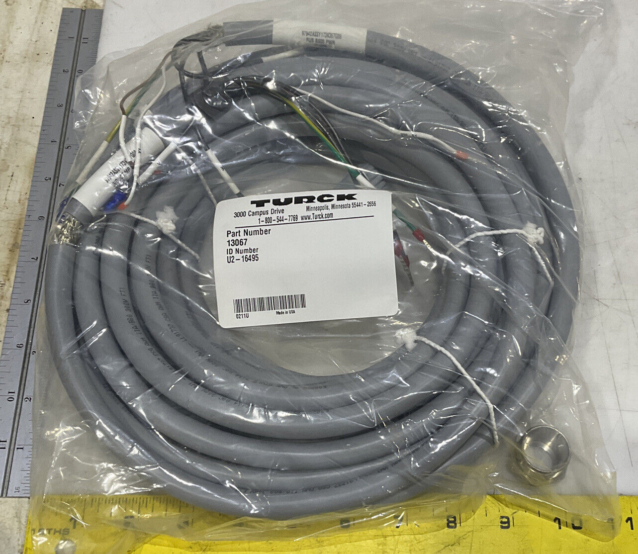 TURCK W4059 13067 INDUCT CABLE ASSEMBLY U3S