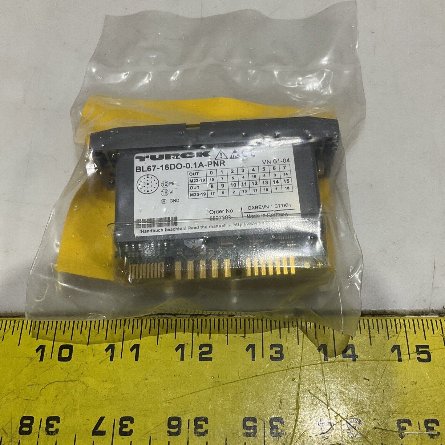 TURCK BL67-16DO-0.1A-PNR ELECTRONIC MODULE U3S