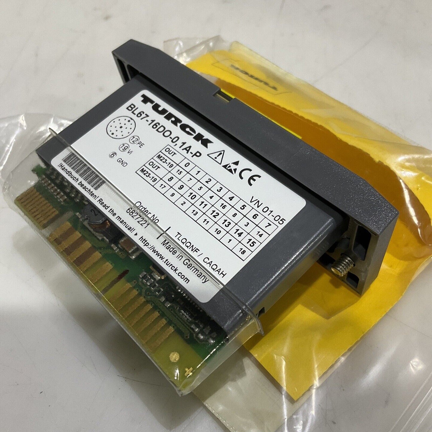 TURCK BL67-16DO-0.1A-PNR SYSTEM OUTPUT MODULE 16 DIGITAL OUTPUTS 24VDC LED U3S