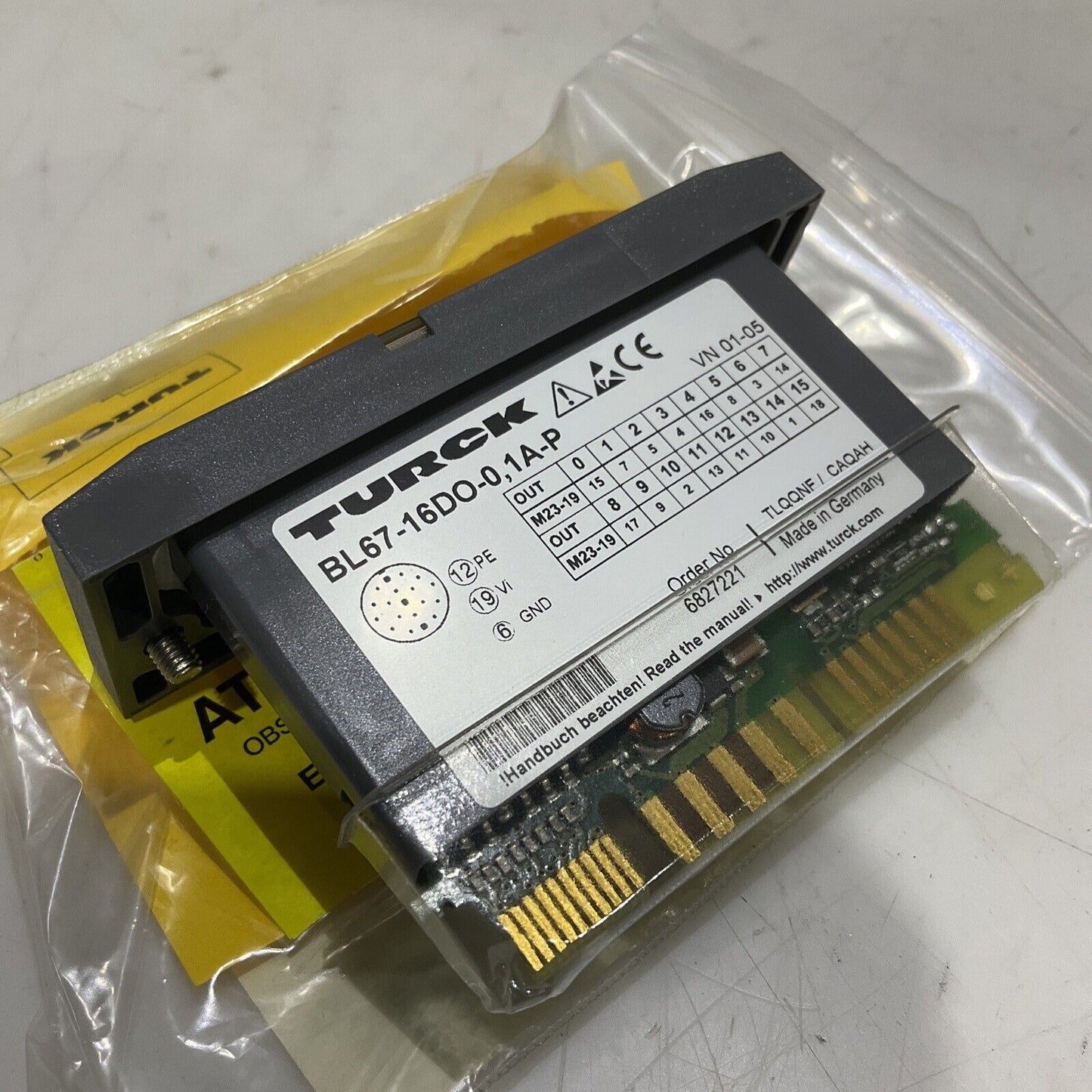 TURCK BL67-16DO-0.1A-PNR SYSTEM OUTPUT MODULE 16 DIGITAL OUTPUTS 24VDC LED U3S
