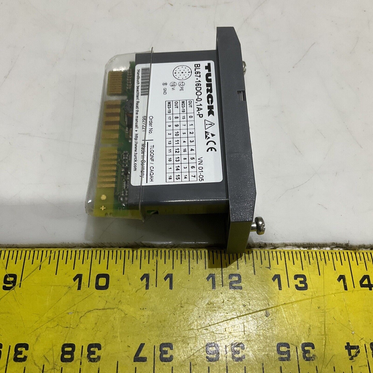 TURCK BL67-16DO-0.1A-PNR SYSTEM OUTPUT MODULE 16 DIGITAL OUTPUTS 24VDC LED U3S