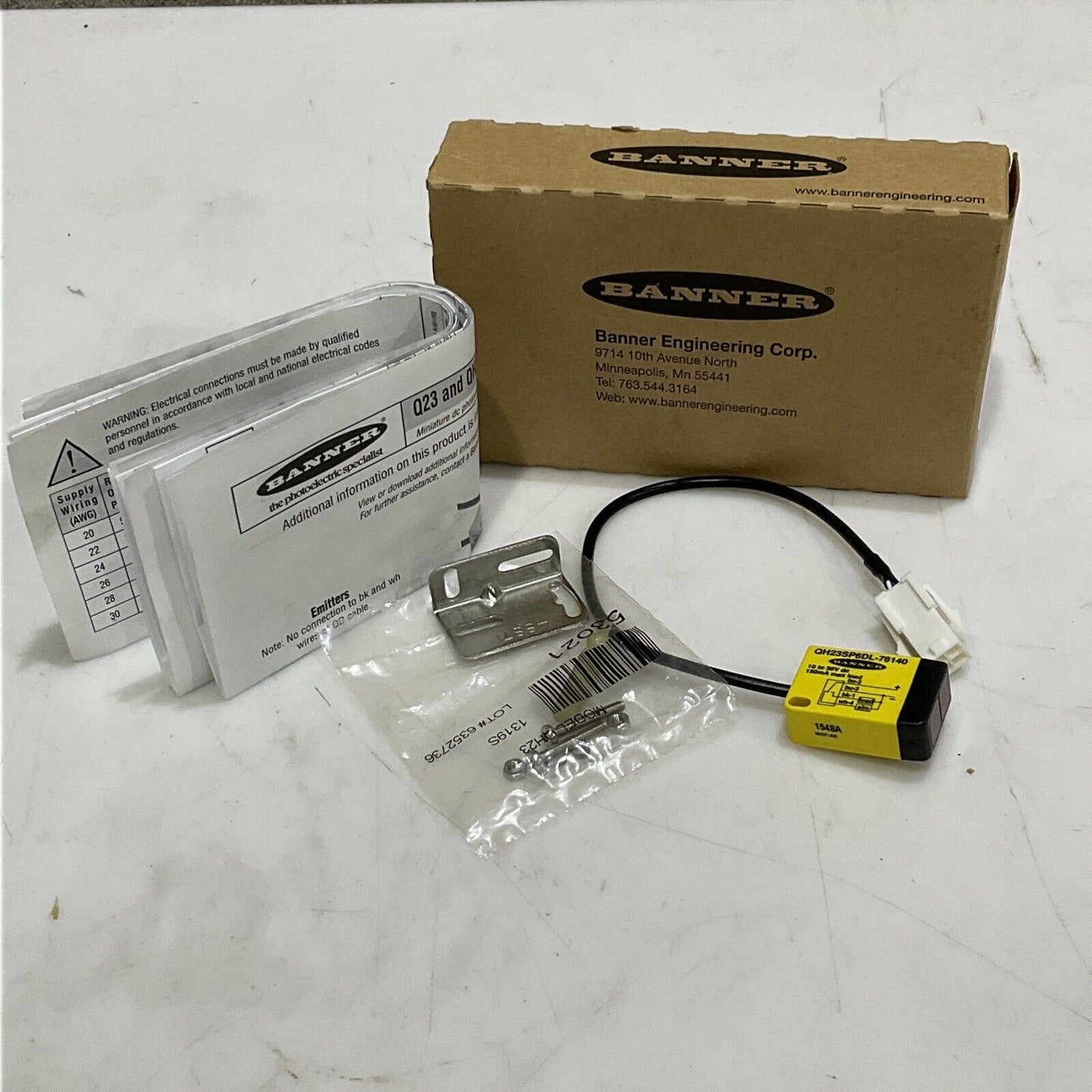 BANNER QH23SP6DL-76140 PHOTOELECTRIC SENSOR DC DIFFUSE MODE U3S