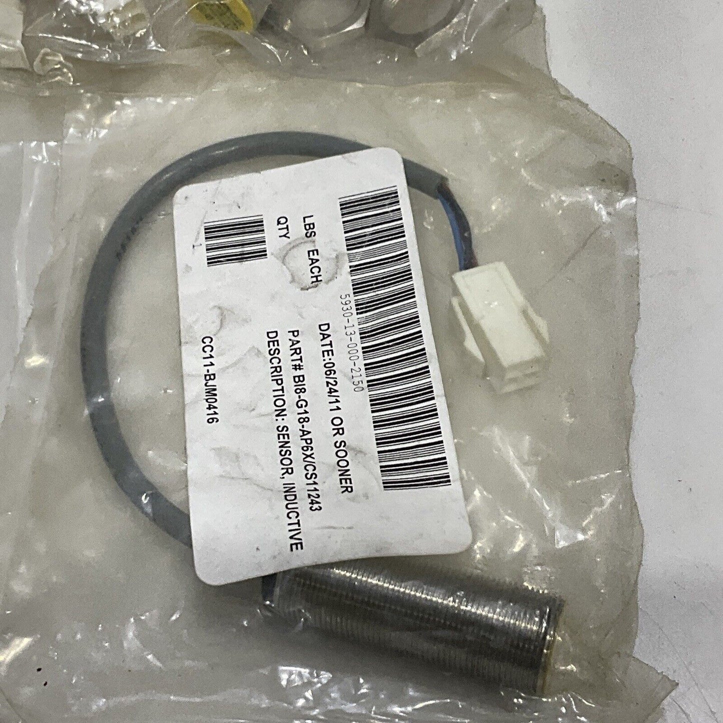 TURCK BI8-G18-AP6X-0.2/CS11243 INDUCTIVE PROXIMITY SENSOR LOT OF 4 U3S