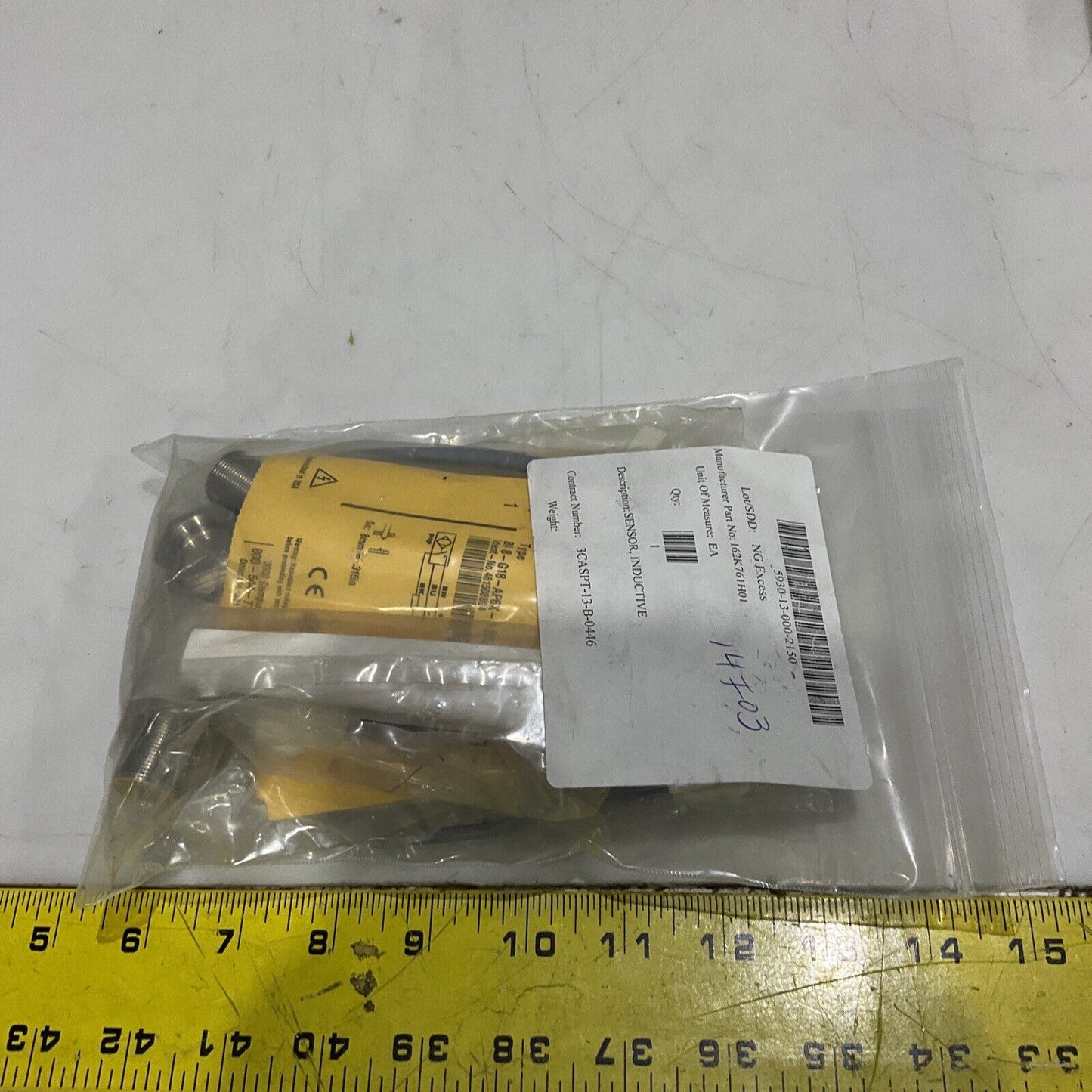 TURCK BI8-G18-AP6X-0.2/CS11243 INDUCTIVE PROXIMITY SENSOR LOT OF 4 U3S