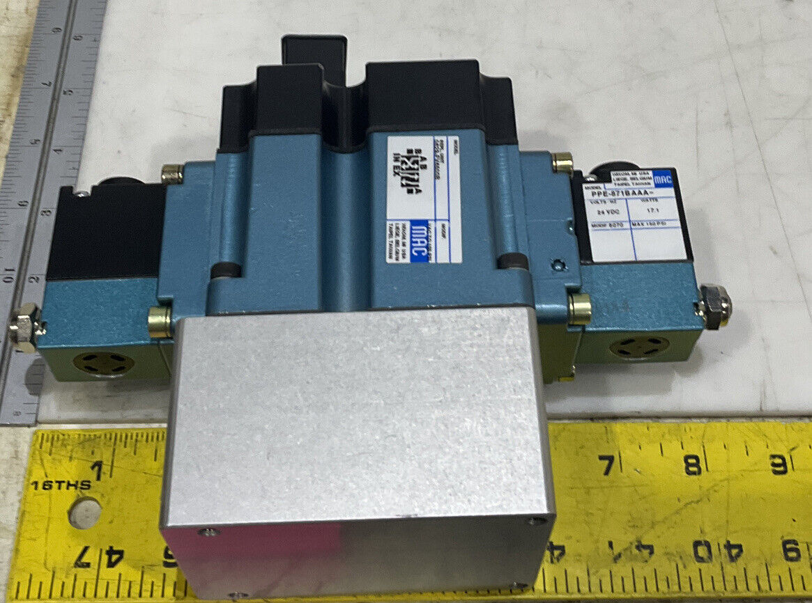 MAC 0629-FV6500B DOUBLE OPERATOR SOLENOID VALVE U3S