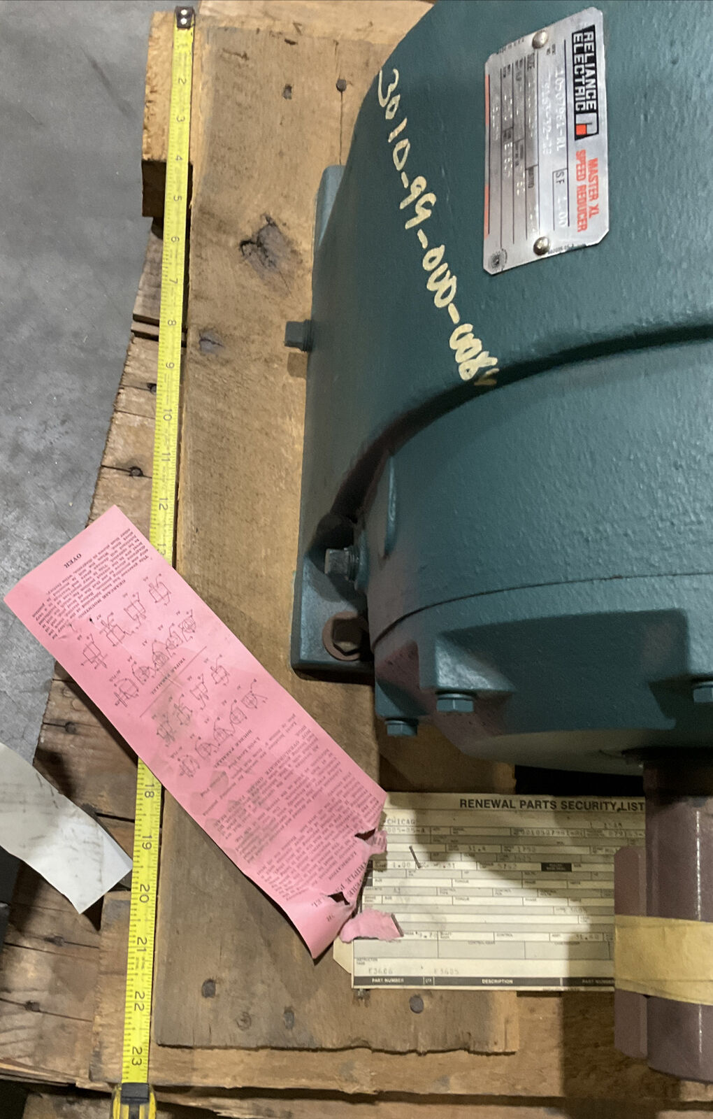 RELIANCE ELECTRIC 10507981-RL 79163-32-CG MASTER XL SPEED REDUCER U3S