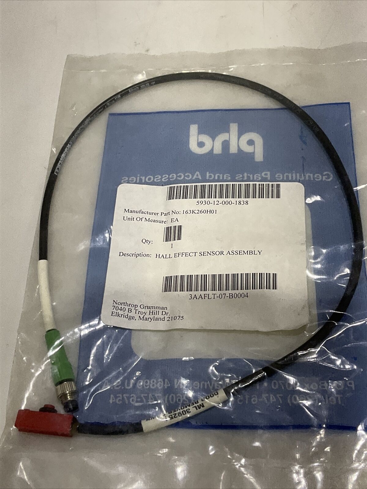 PHD ML309251 17524-2 HALL EFFECT SENSOR ASSEMBLY U3S
