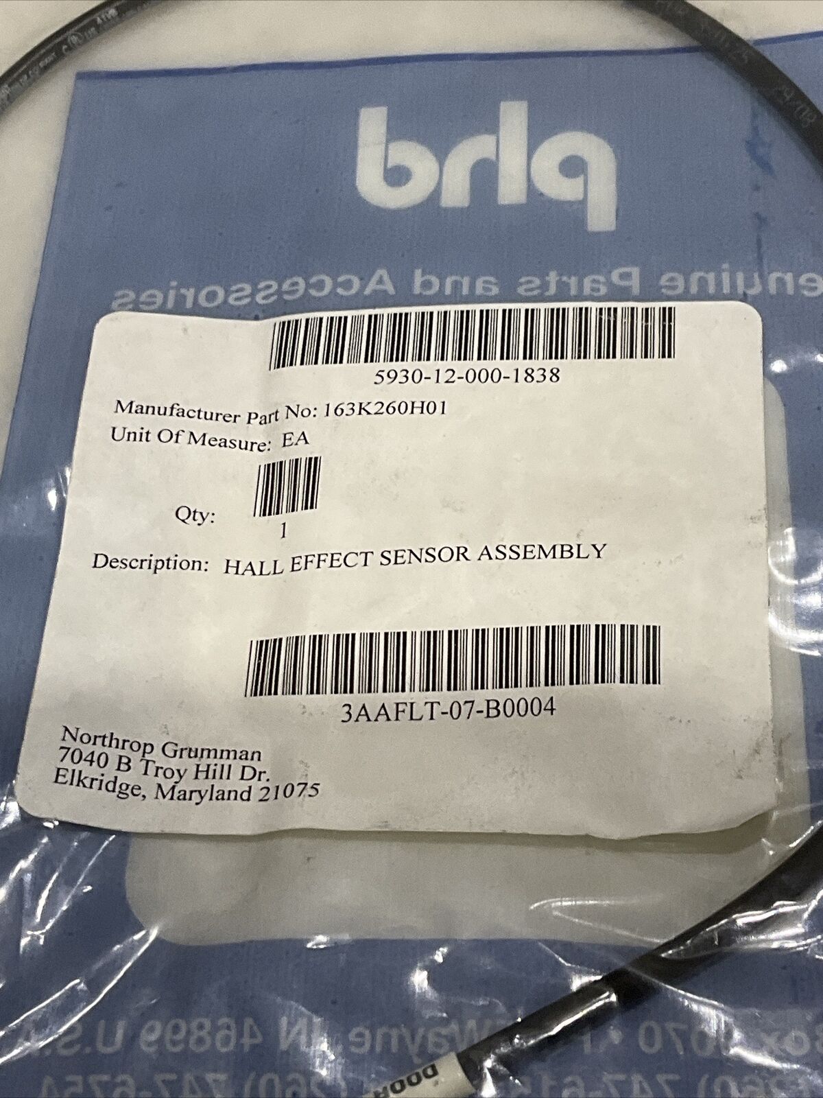 PHD ML309251 17524-2 HALL EFFECT SENSOR ASSEMBLY U3S