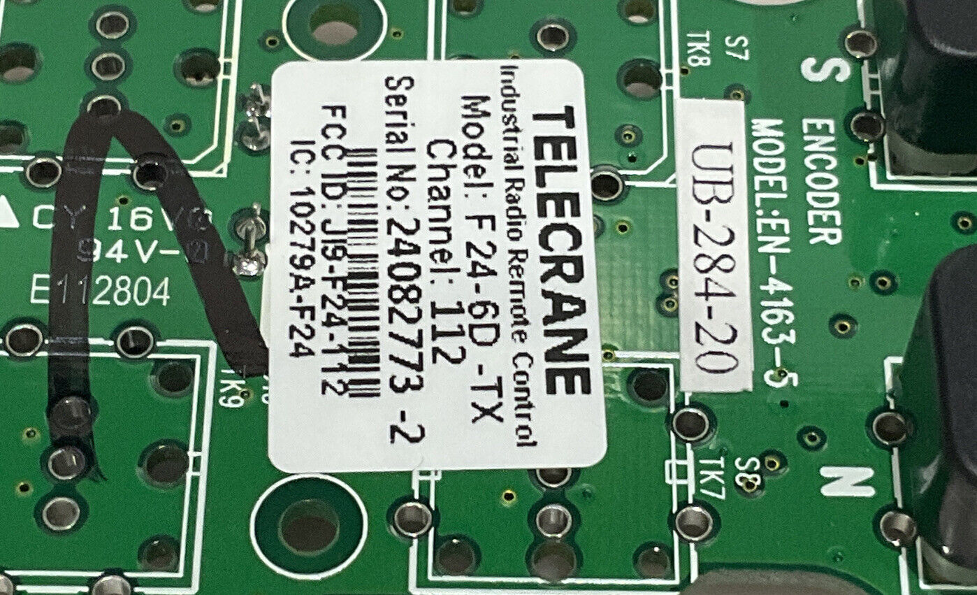 TELECRANE F24-6D-Tx EN-4163-5 ENCODER 876