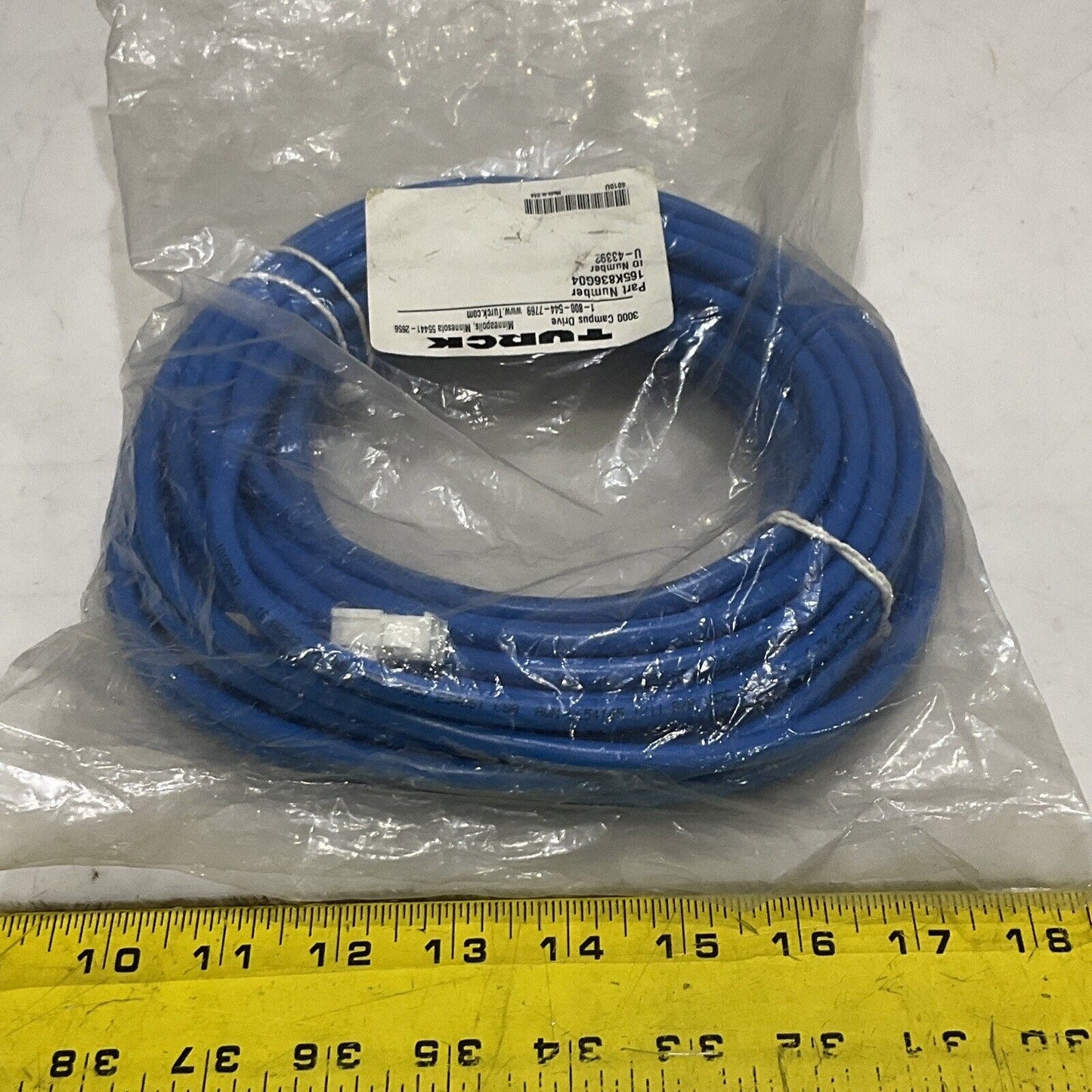 TURCK U-43392 165K836G04 CABLE ASSEMBLY INTERLOCK 08 W329 3919U U3S