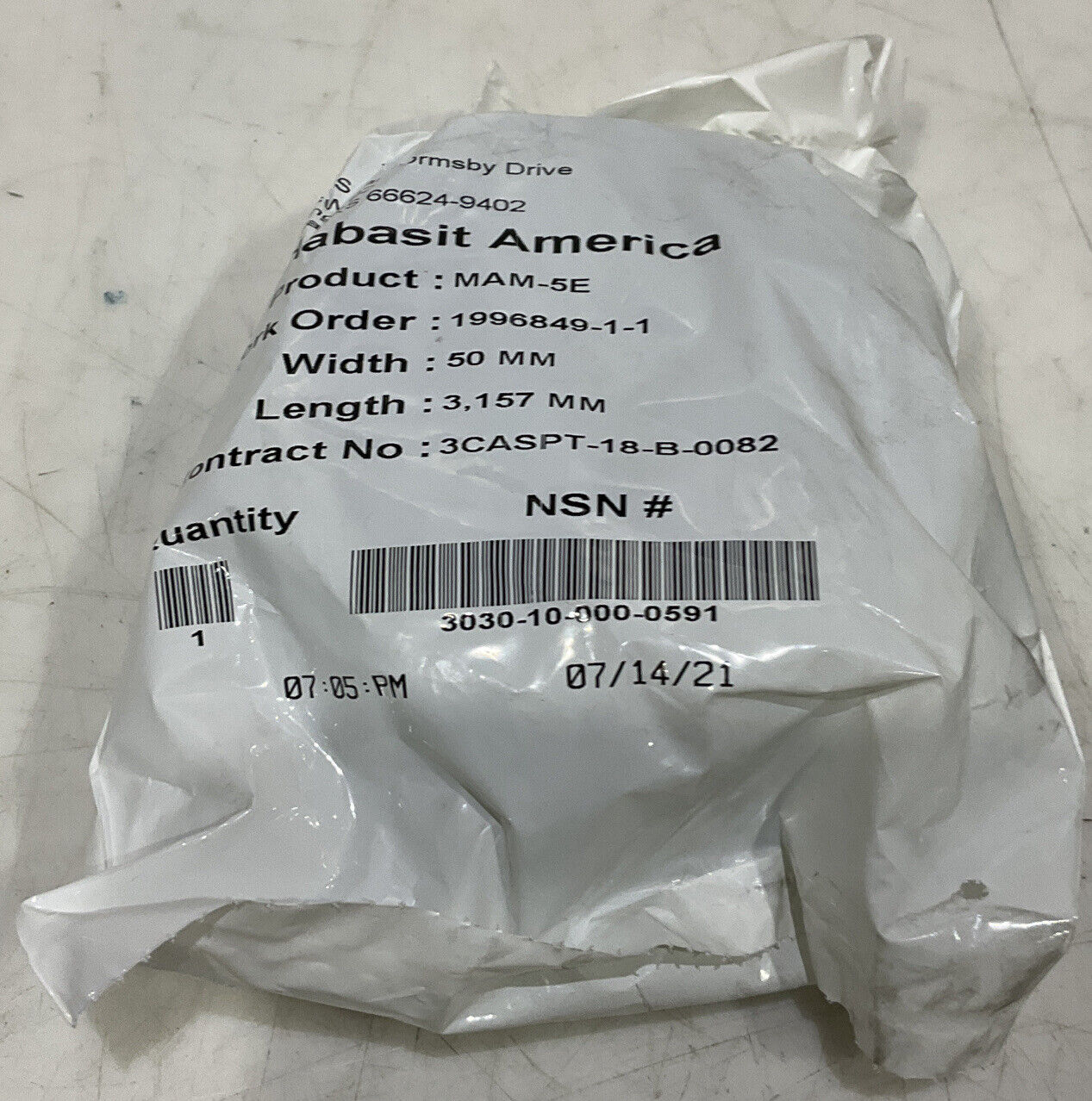 HABASIT AMERICA MAM-5E 50MM 3,157MM BELT LOT OF 3 U3S