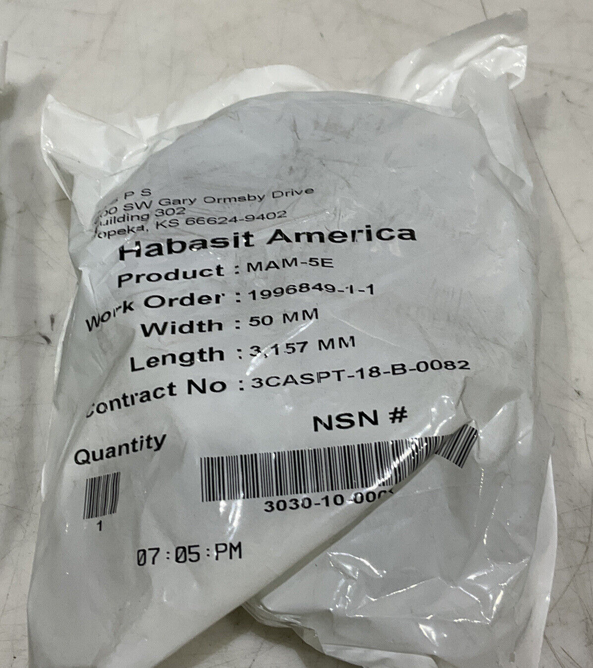 HABASIT AMERICA MAM-5E 50MM 3,157MM BELT LOT OF 3 U3S