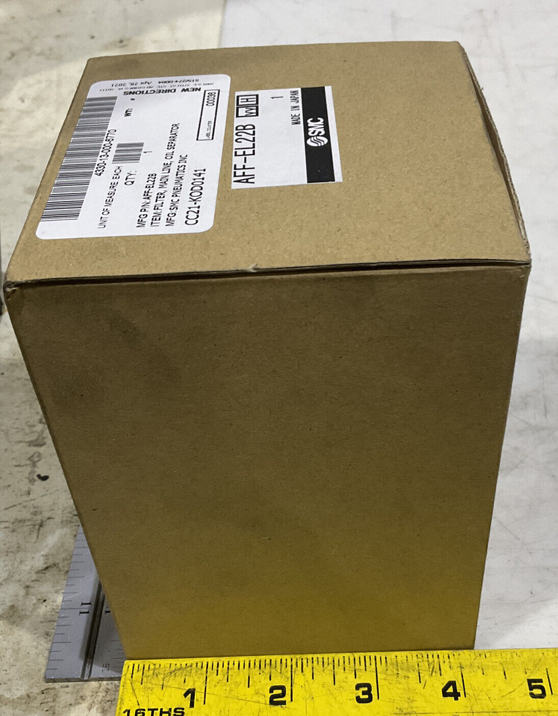 SMC AFF-EL22B MAIN LINE OIL SEPERATOR FILTER U3S