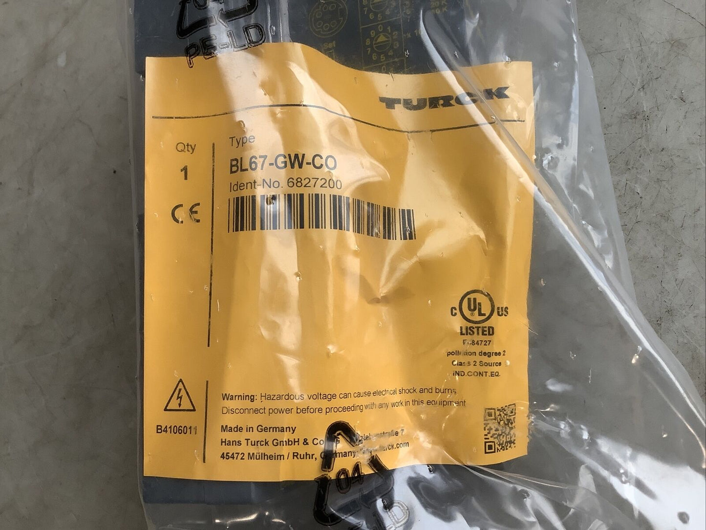 TURCK BL67-GW-CO I/O SYSTEM U3S