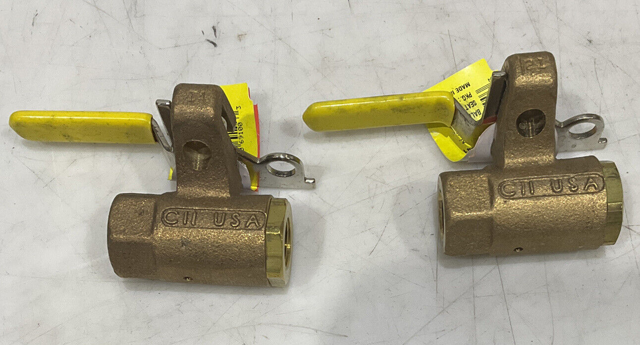 APOLLO 75-102-41 BRONZE BALL VALVE LOT OF 2 U3S