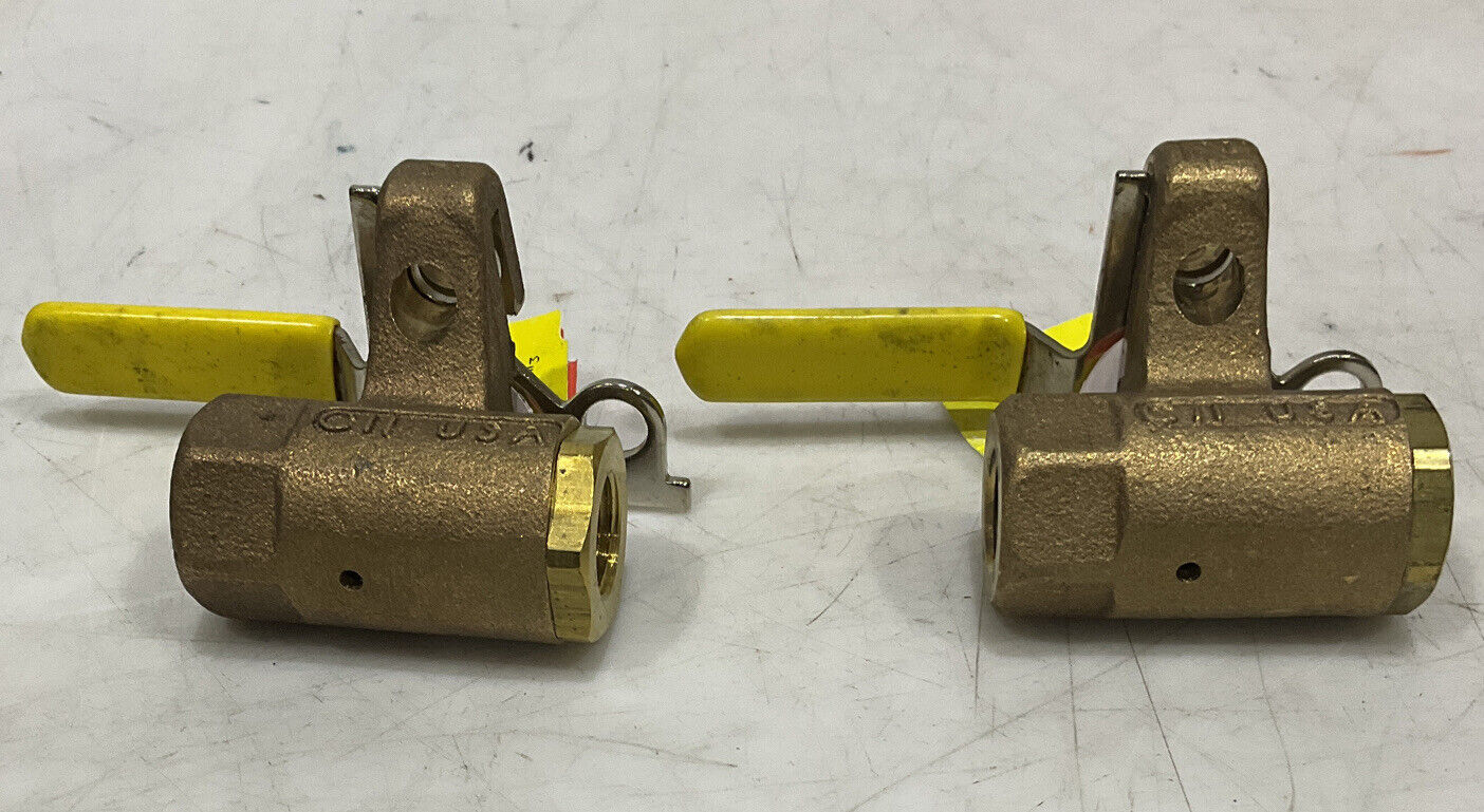 APOLLO 75-102-41 BRONZE BALL VALVE LOT OF 2 U3S