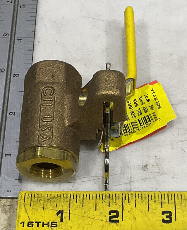 APOLLO 75-102-41 BRONZE BALL VALVE LOT OF 2 U3S