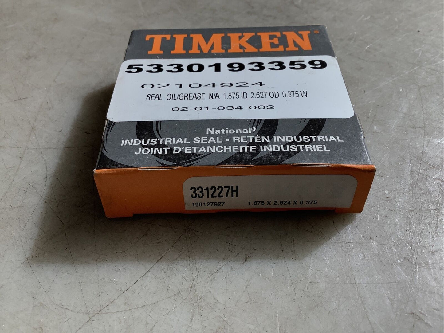 TIMKEN 331227H TORQUE CONVERTER SEAL 373 - LOT OF 2