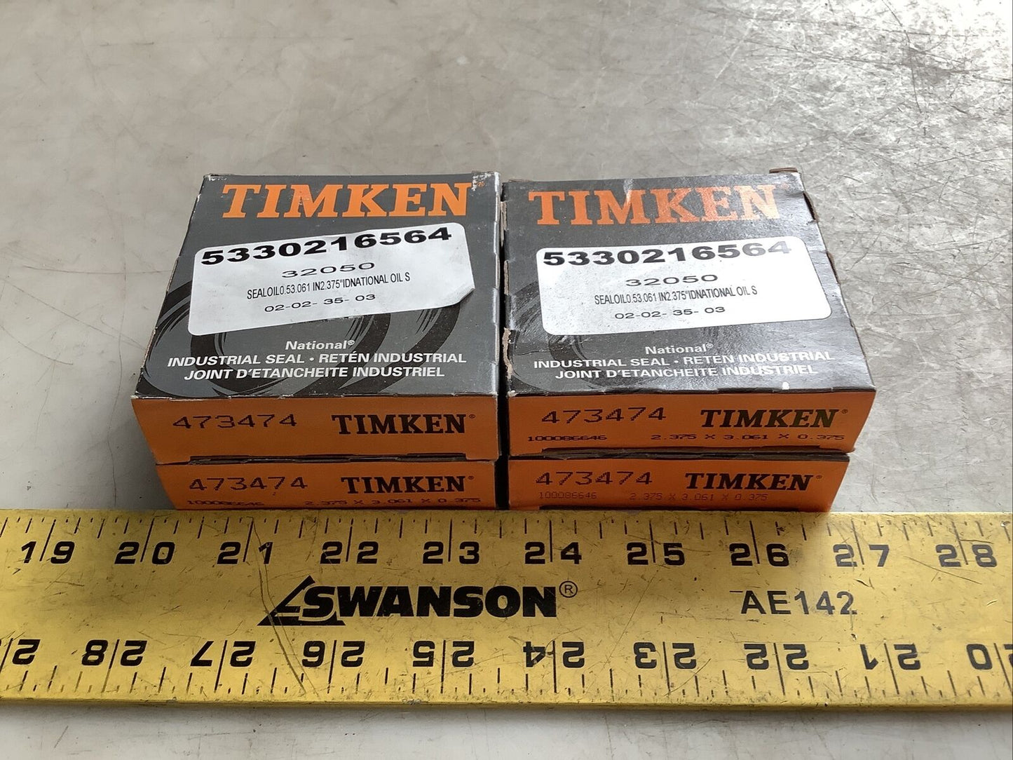 TIMKEN 473474 OIL SEAL 373 - LOT OF 4