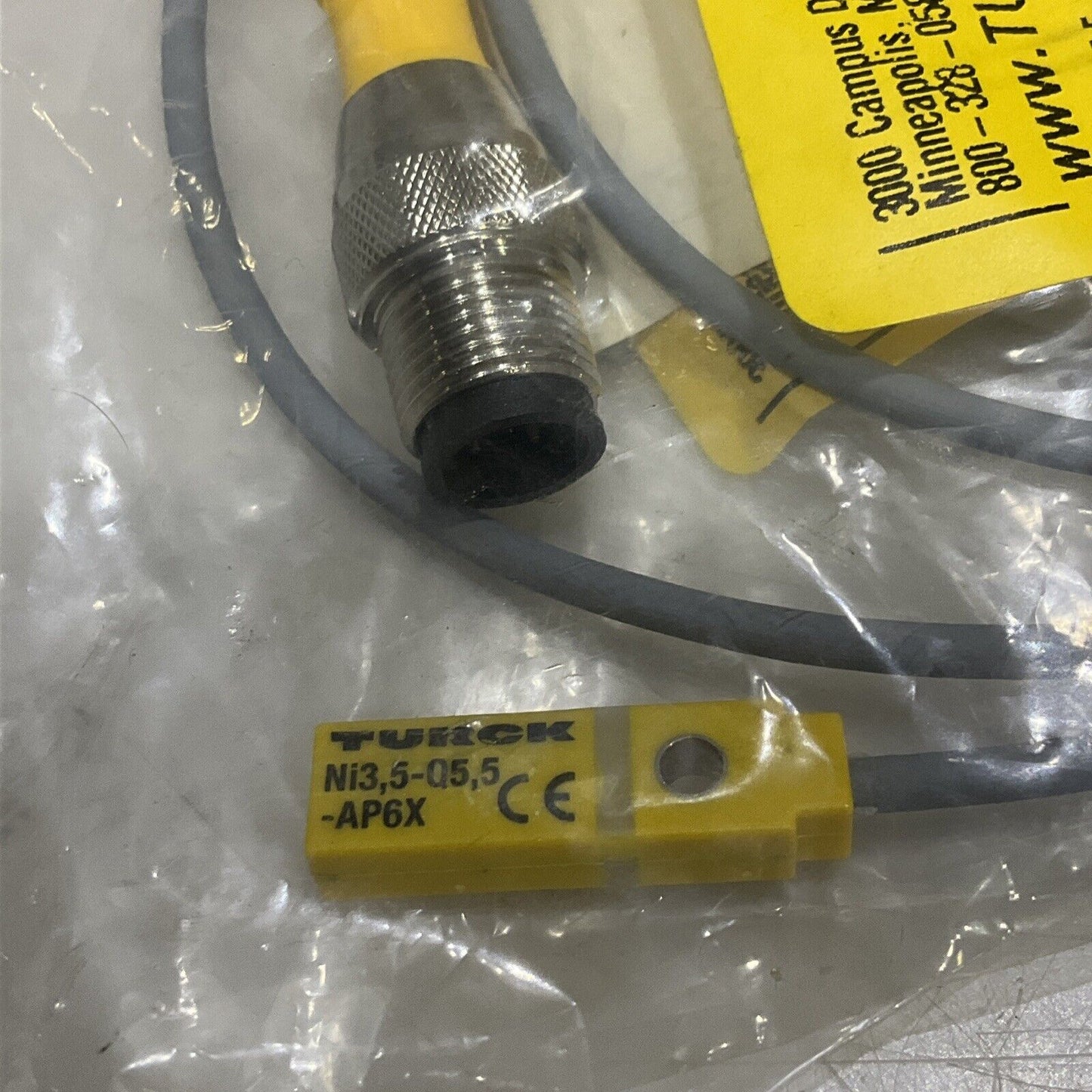 TURCK NI 3.5-Q5.5-AP6X-1M-RS 4T SENSOR CABLE ASSEMBLY LOT OF 2 U3S